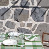 Set of 6 vintage checkered napkins