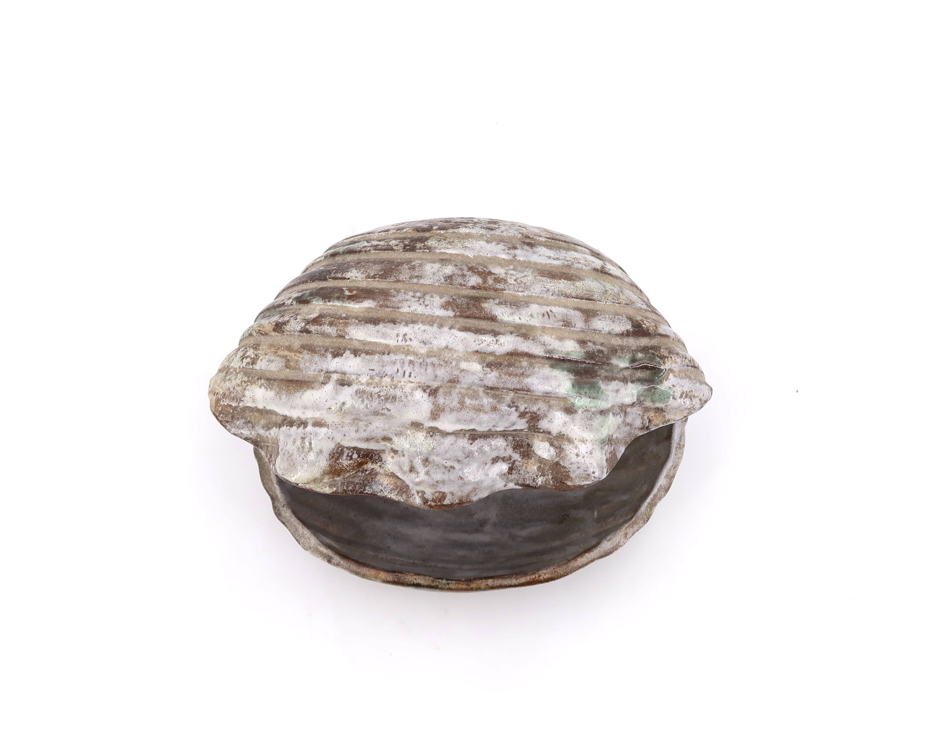 Ceramic shell emptier by Kostanda, Vallauris, 1960s
