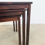 Nest of tables in rosewood, Denmark, 1960s.