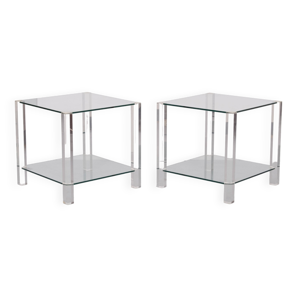 Raventos set tables d'appoint années 1980 Italie