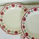 4 vintage flat plates Céranord St amand model Monique 2103152