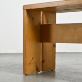 Solid pine stool Les Arcs