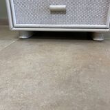 Chiffonnier vintage en osier