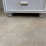 Vintage wicker chest of drawers
