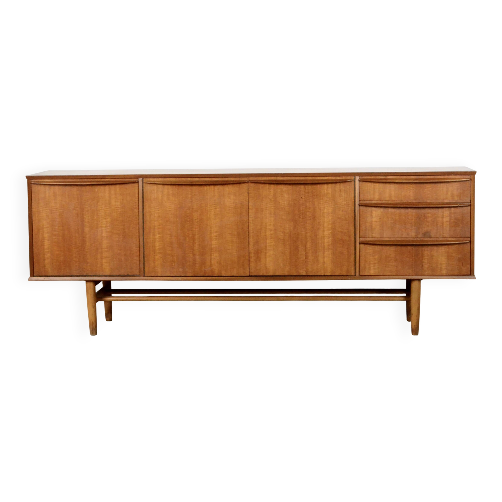 Midcentury Sideboard / Long John In Teak By Morris Of Glasgow. Vintage Mode