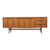 Buffet/canapé-lit milieu du siècle en teck par Morris de Glasgow. Mode vintage.