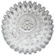 Round textured glass ceiling light by Limburg, Germany, 1970s.