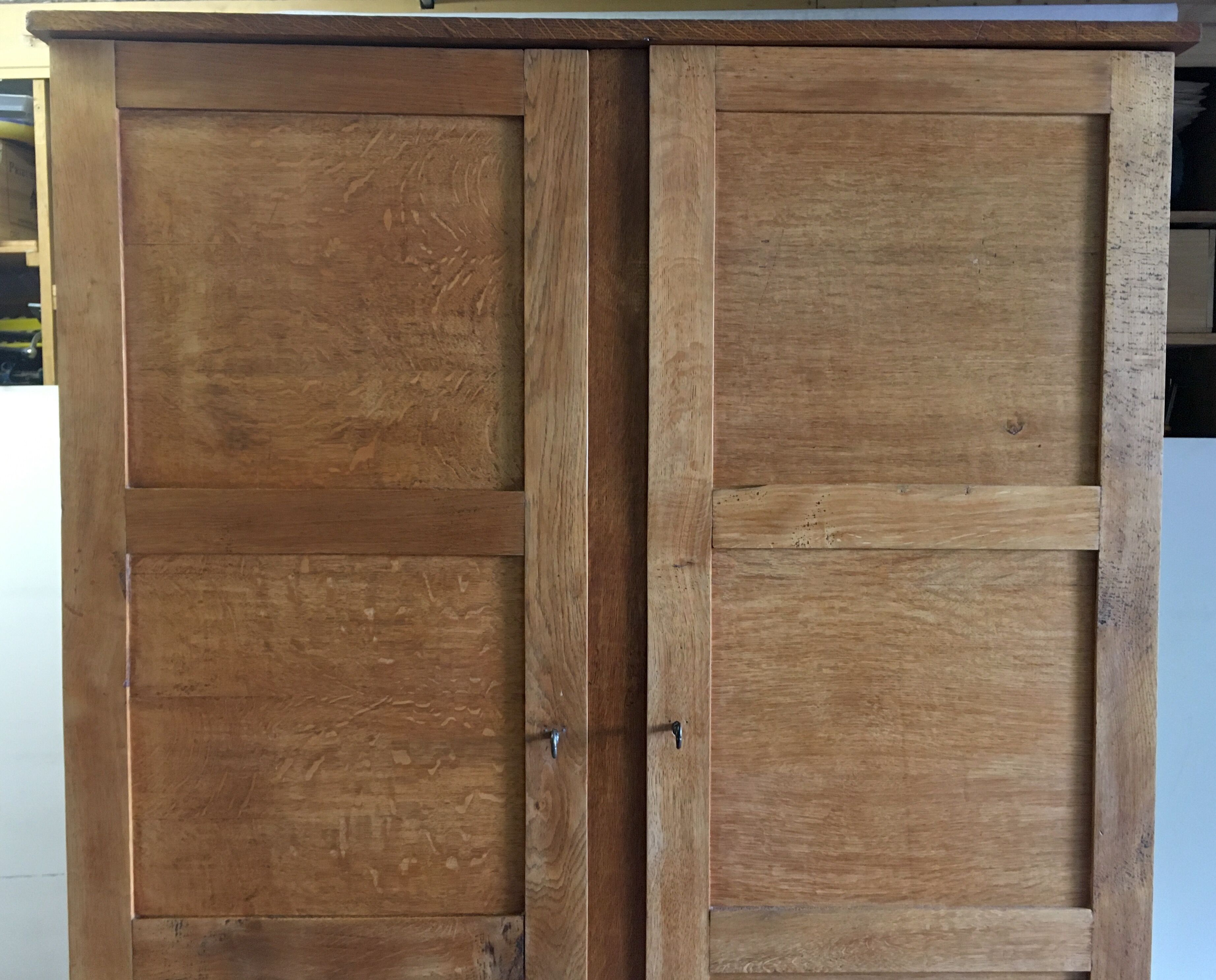 Solid oak cabinet by René Gabriel - 40/50s