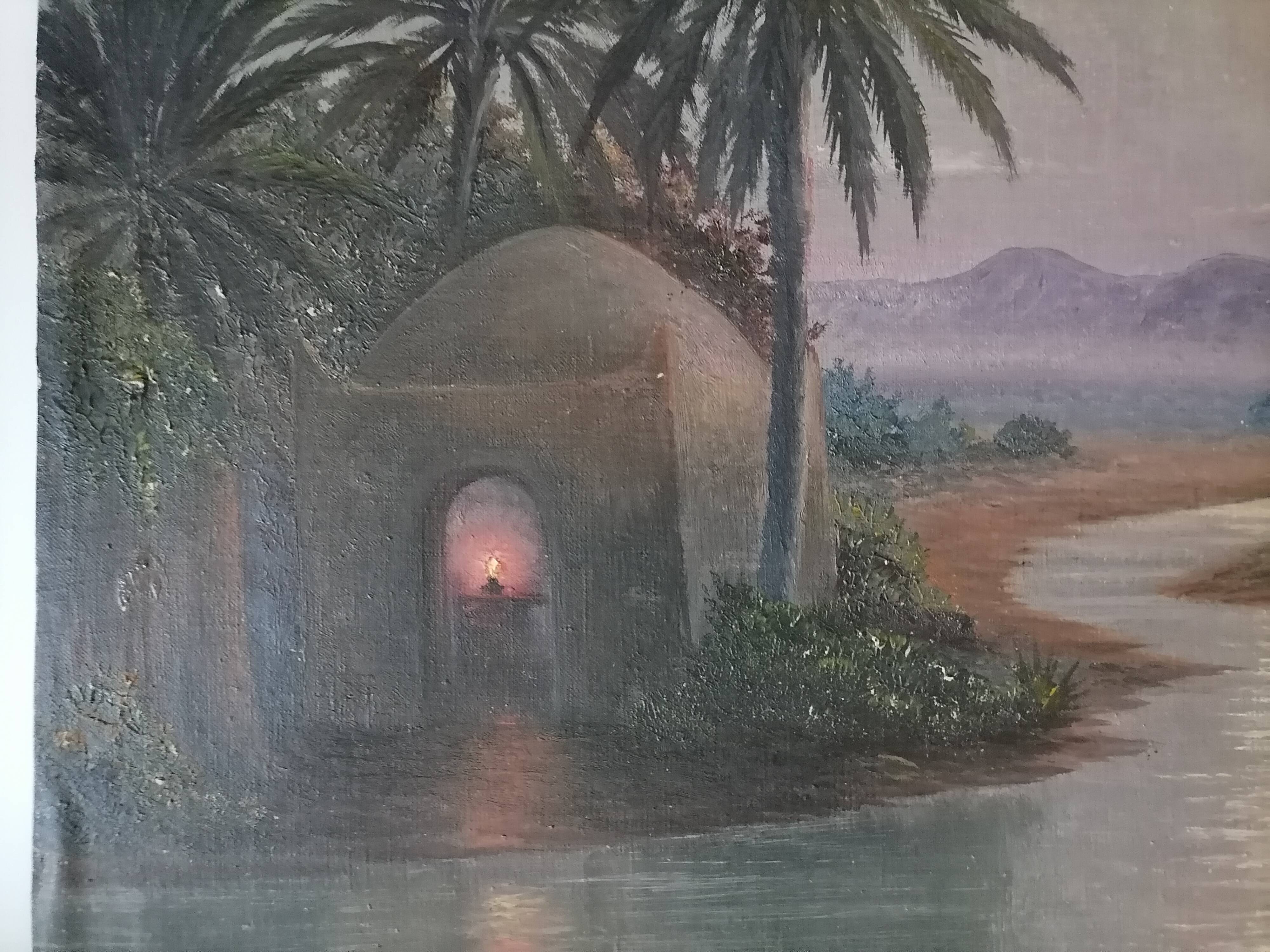 Oil on canvas Signed H. Richevillain