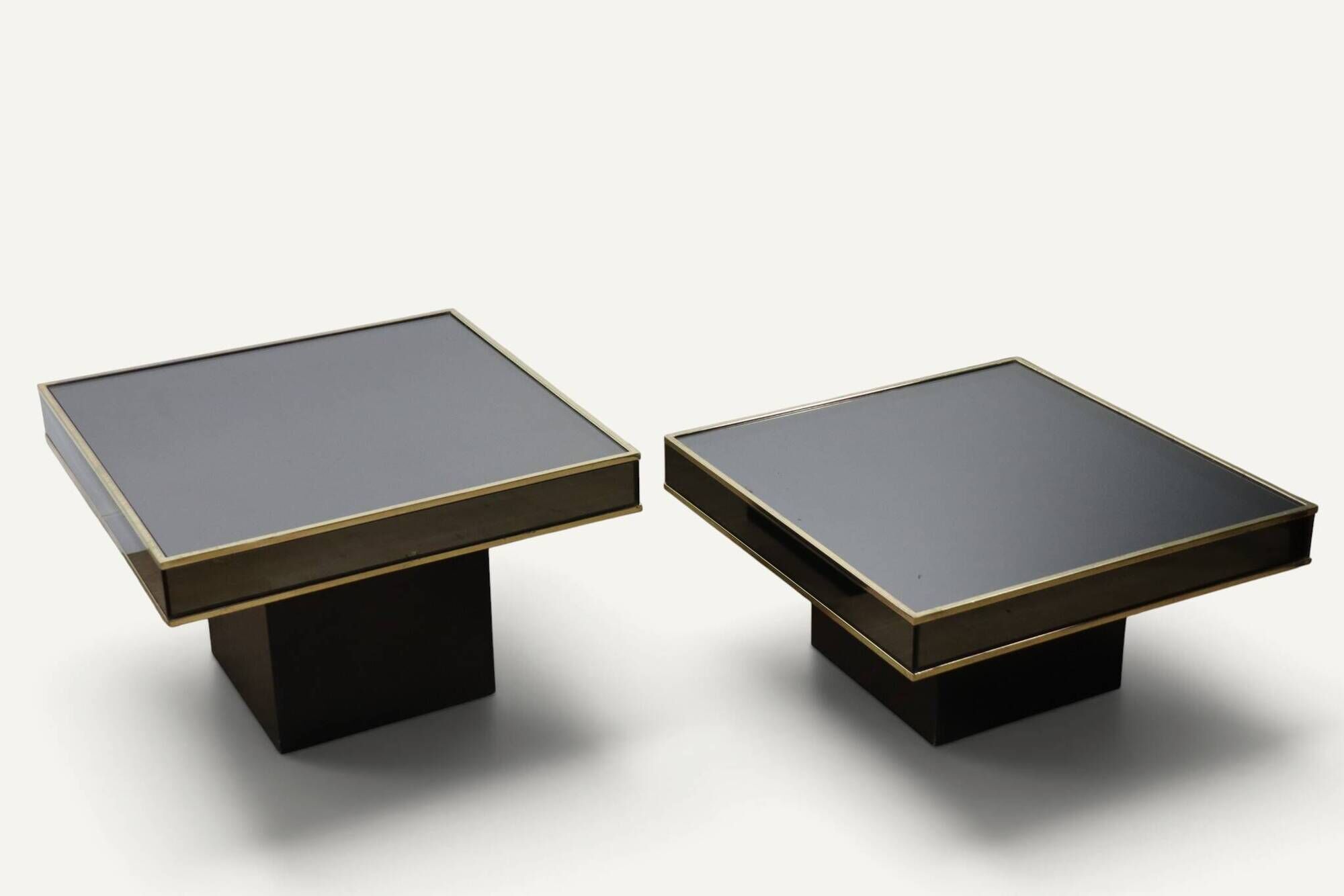 Modular coffee tables edition Cidue, by Willy Rizzo from the 1970s.