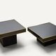 Modular coffee tables edition Cidue, by Willy Rizzo from the 1970s.