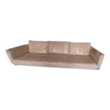 Designer Philippe Stark sofa, in natural leather