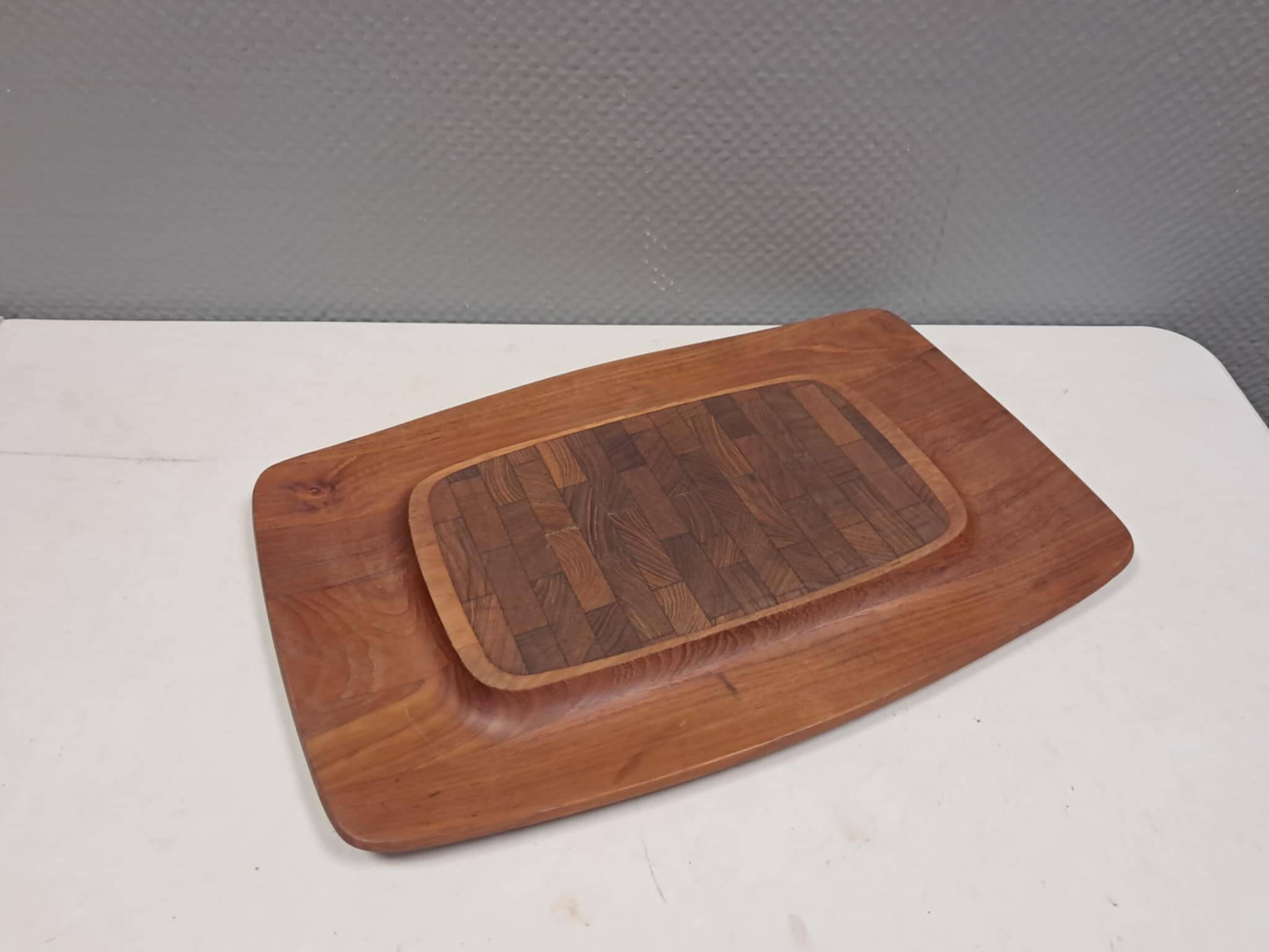 Cutting board in solid teak by Jens Harald Quistgaard (JHQ) Denmark 1960s