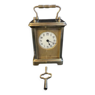 Officer's travel clock – Brass – Cornice