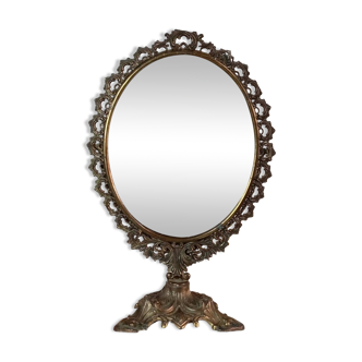 Swivel psyche mirror