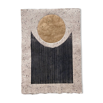 Original Lino Print "Lichter Tag I" by Iosephine Prints