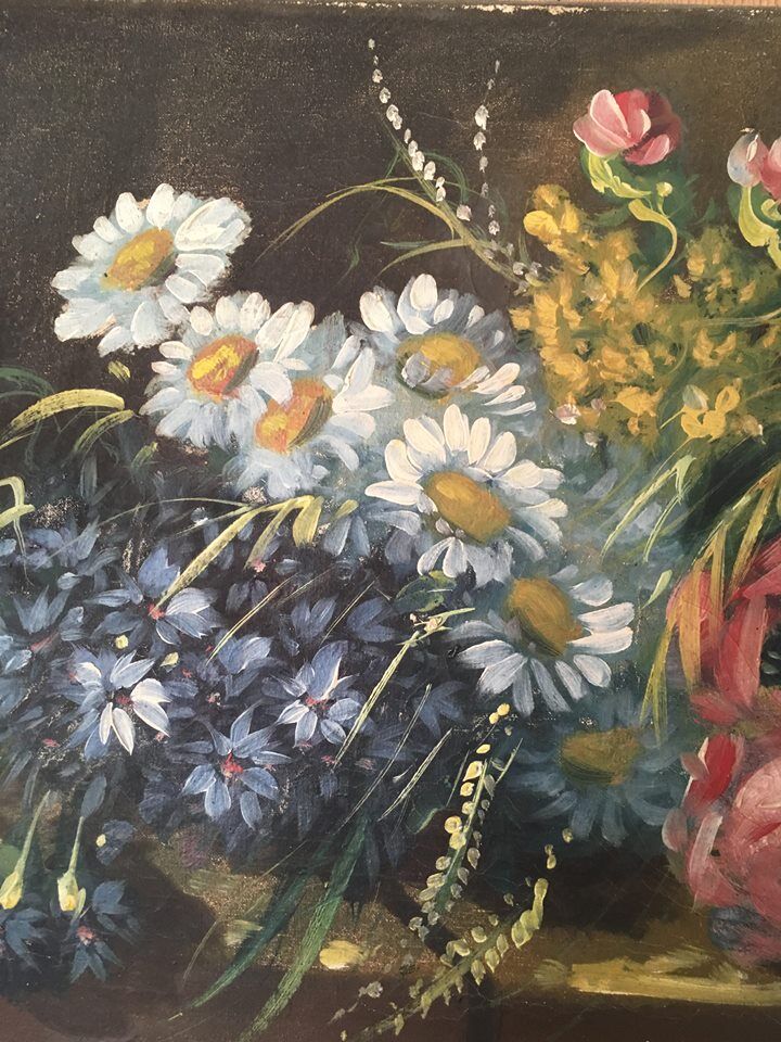 Still life with flowers country