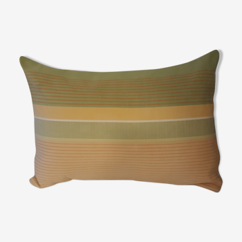 Orange striped cushion