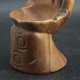 Empty wooden hand pocket