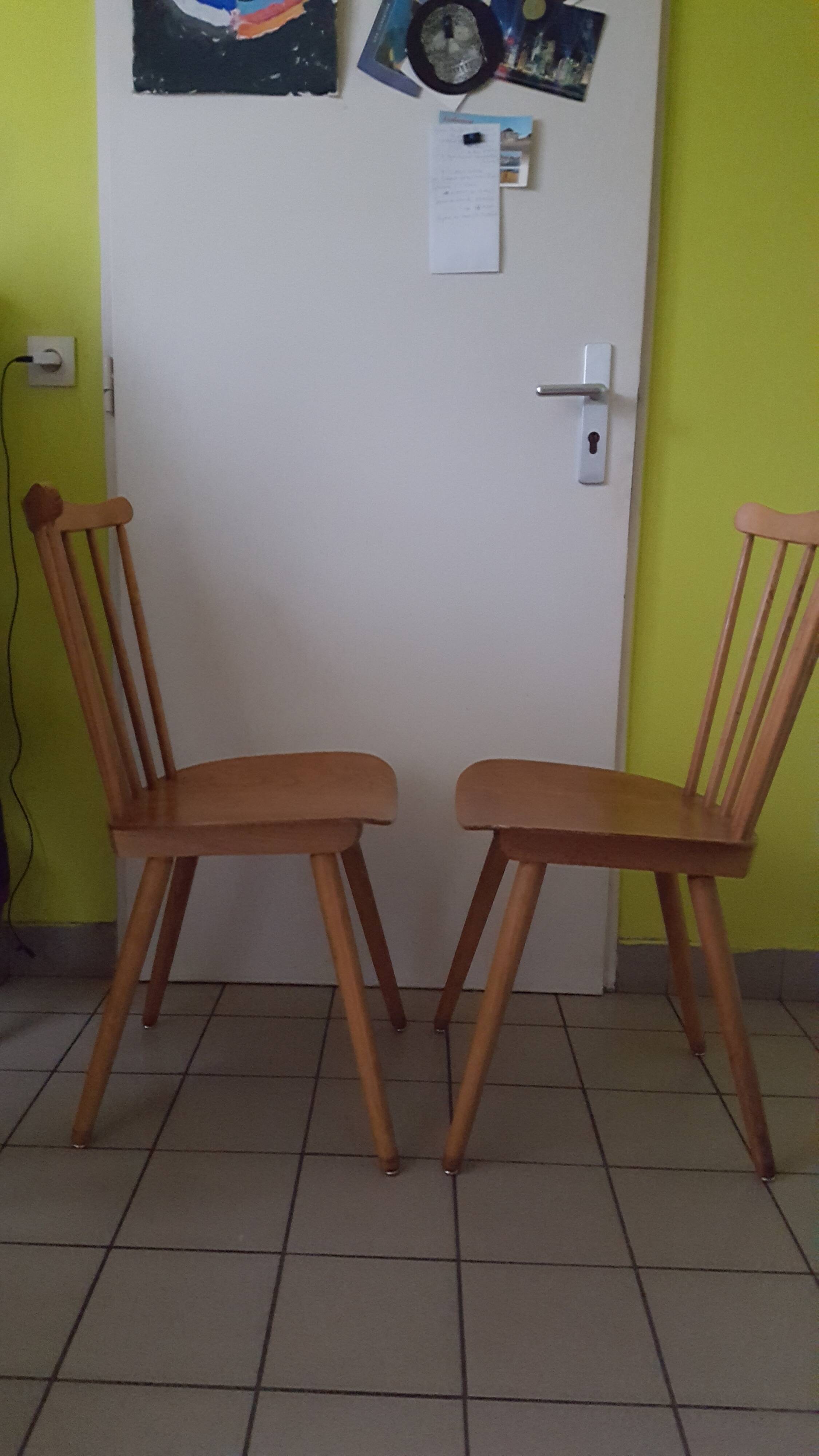 Pair of chairs baumann
