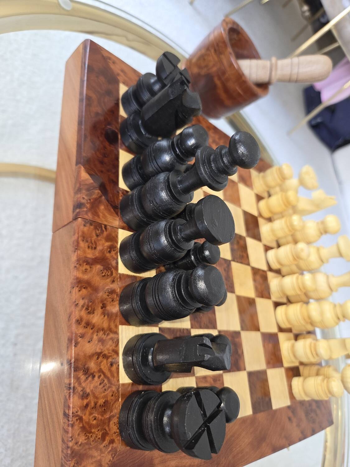 Royal Thuya Chess and Backgammon Game Box 30cm Square