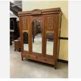 Antique Art Nouveau wardrobe