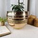 Large vintage brass planter