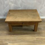 Solid stripped oak farmhouse coffee table