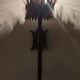 Wrought iron and gold leaf wall light. Spain, 1950s.