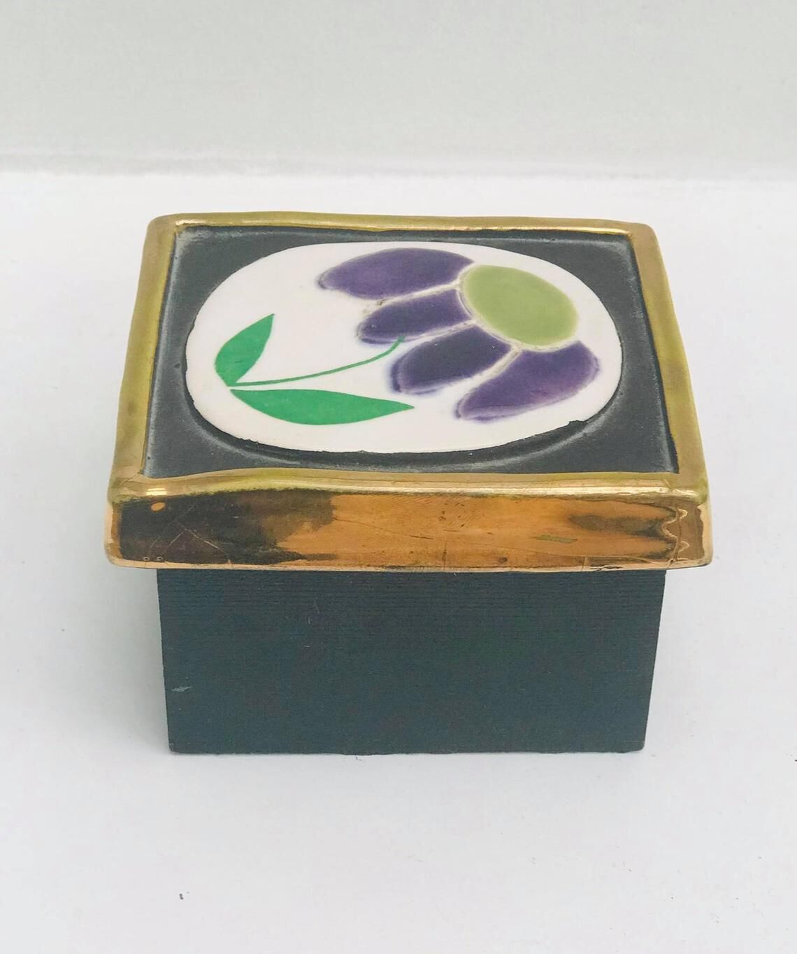 Ceramic box Mithé Espelt Vallauris France