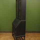 Black writing bureau bookcase