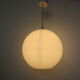Suspension ball in white opaline 70s