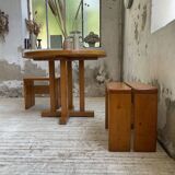 Les Arcs stools and table  1960