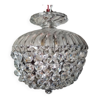 Crystal pendant chandelier, 20th century hot air balloon ceiling light