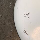 Minimalist glass and metal floor lamp from Switzerland, mid-century by E.R. Nele for Temde, 1960s.