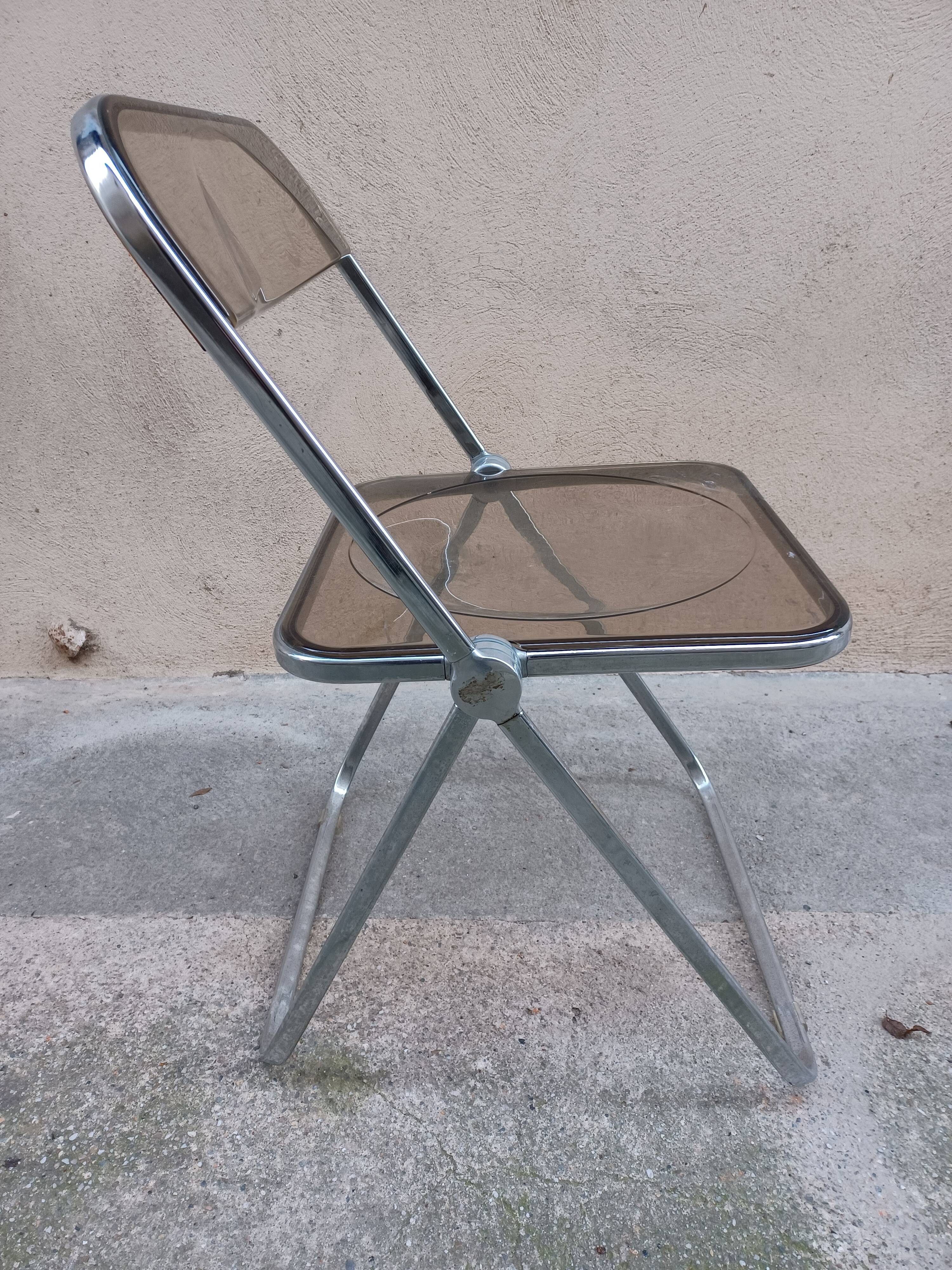 Plia chair by Giancarlo Piretti for Castelli, 1960