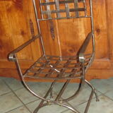 Chair made by an art ironworker