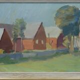 Tage Nilsson ( 1926-1997), Swedish Modern Painting, Oil on Canvas, 1960s, Framed