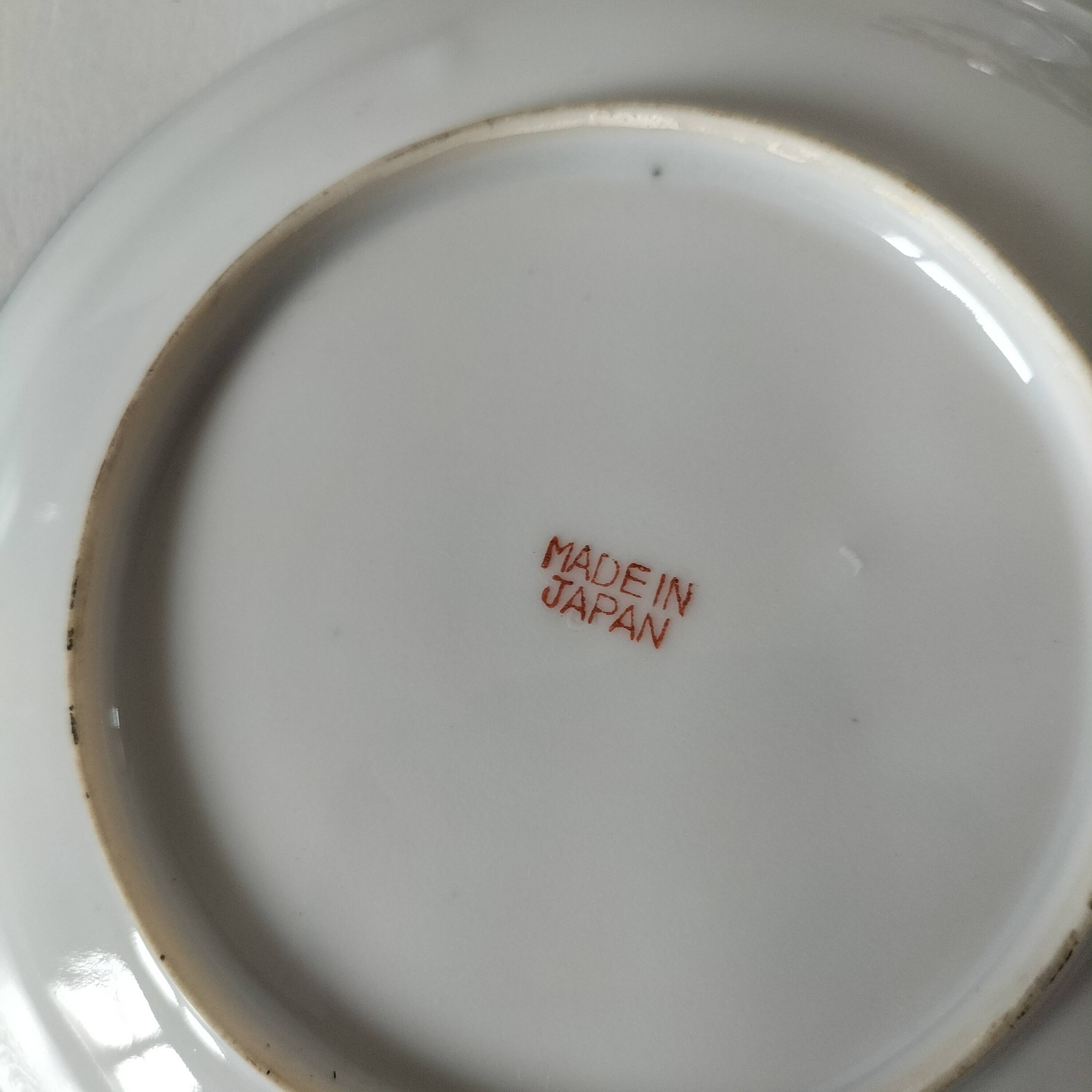 Japanese porcelain cups and saucers