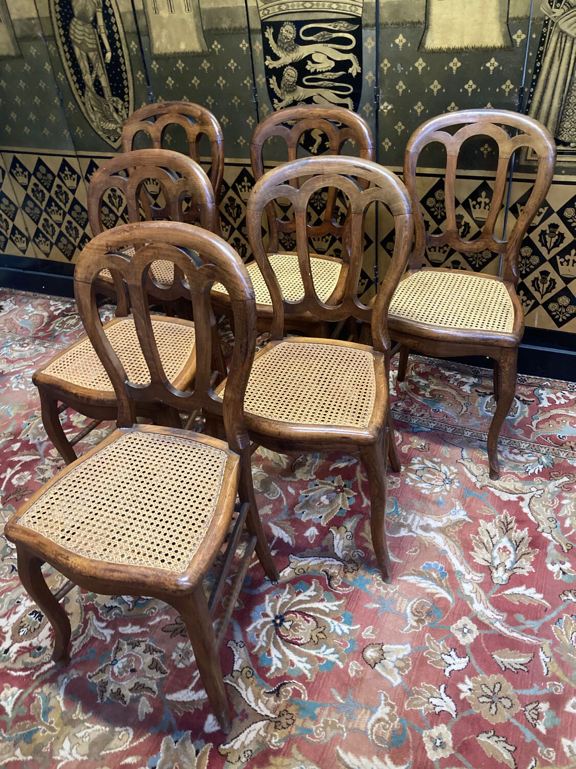 6 Louis Philippe Cans chairs