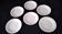 6 Bread plates in Bavarian porcelain by Winterling