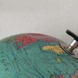 Terrestrial tripod globe dry map 1969