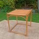 Vintage rattan and wicker coffee table