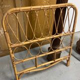 Vintage rattan headboard