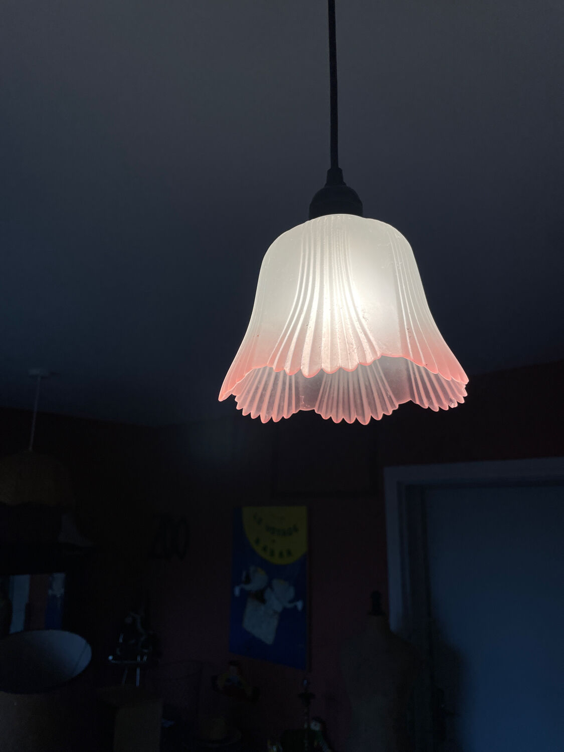 Rosé chandelier