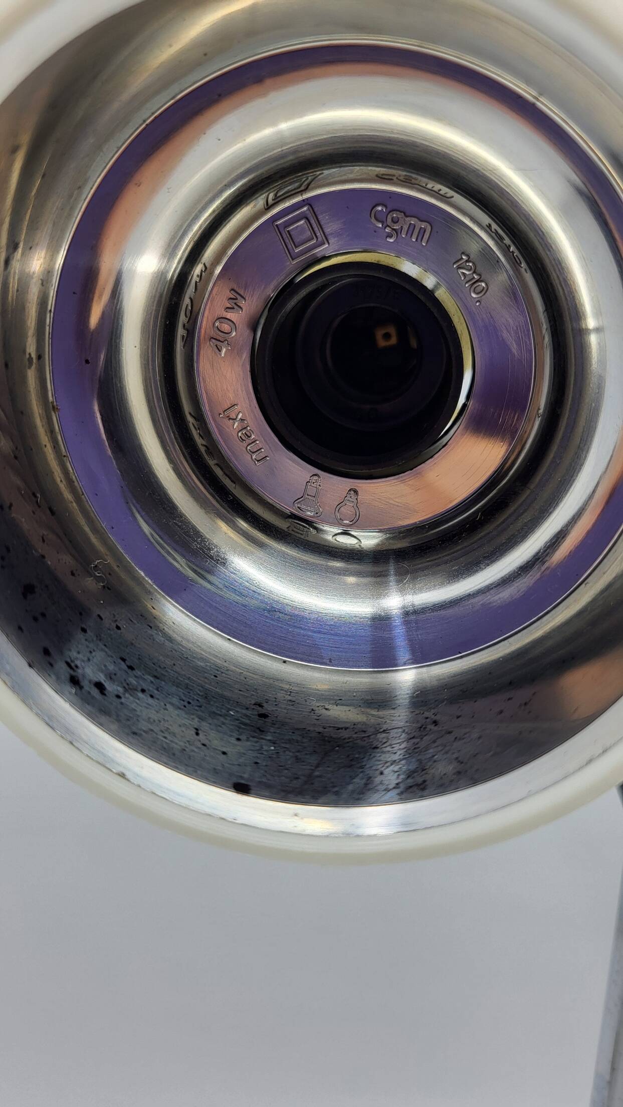 Adjustable table lamp signed white CGM 1970/80 Space Age, Mid Century, Vintage