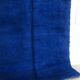 Moroccan Berber carpet beni Ouarain intense blue uni 2.94x2.07m