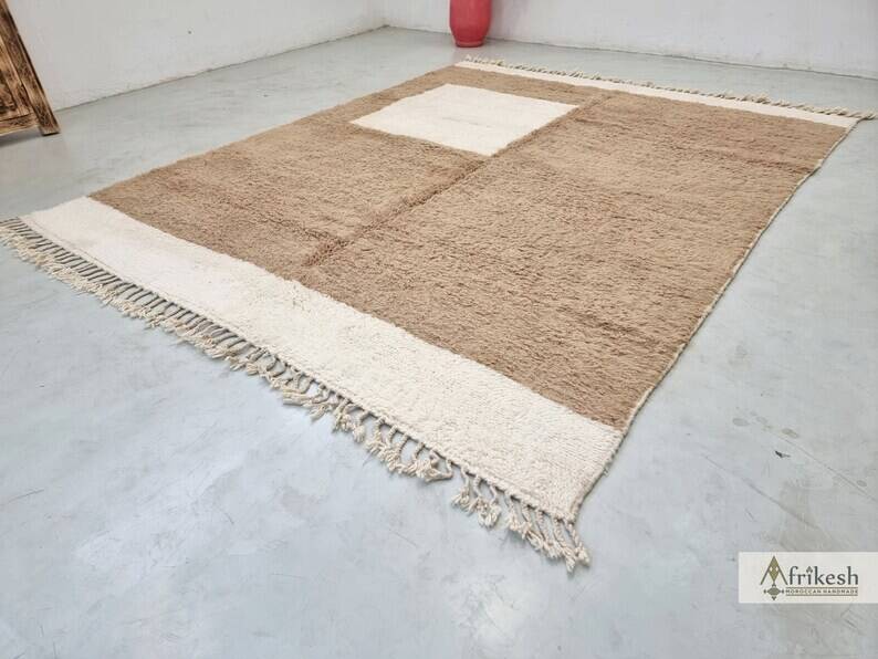 Tapis benimrirt marocain marron