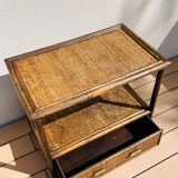Meuble d’appoint en rotin