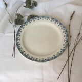 Round dish Terre de Fer navy blue L G model Doullens